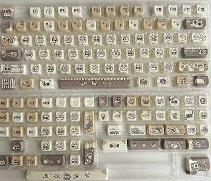 Cat Ear-shaped Keycaps With Five-sided Dye-sublimation Printing