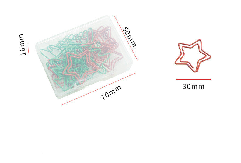 Christmas Creative Special-shaped Color Paper Clips 18 Pieces