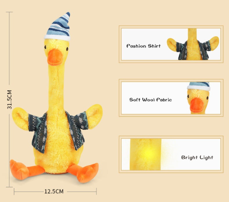 Singing And Dancing Twisting Duck Repeating Plush Toys