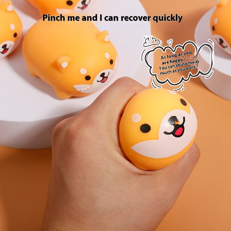 Super Cute Shiba Inu Pinch Lecon Yi Decompression Artifact