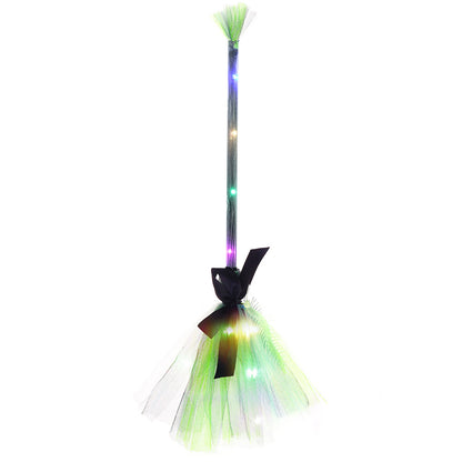 LED Witch Halloween Light Broom Children's Toy