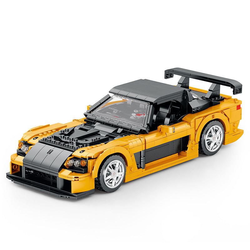 Reobrix11029 Super Running RX7 Racing Building Blocks Model