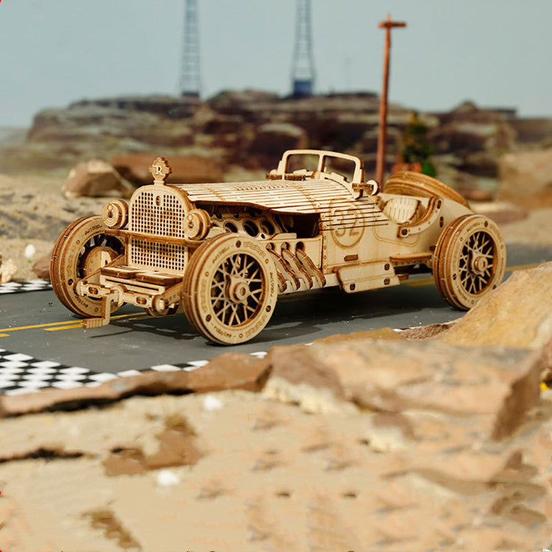 3D Wooden Puzzle Train Model DIY Wooden Train Toy Mechanical Train Model Kit Assembly Model Home Decoration Crafts - LJ Enterprise