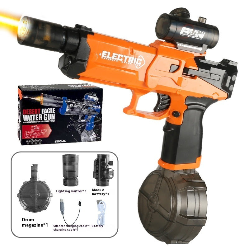 New Ice Mouse Ice Explosion Electric Water Gun Children's High-speed Continuous Hair Linkage Reloading Large Capacity Water Pistols Toy - LJ Enterprise