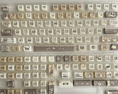 Cat Ear-shaped Keycaps With Five-sided Dye-sublimation Printing