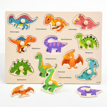 Hand-grab Board Puzzle Building Blockseducational Toys For Infants And Toddlers