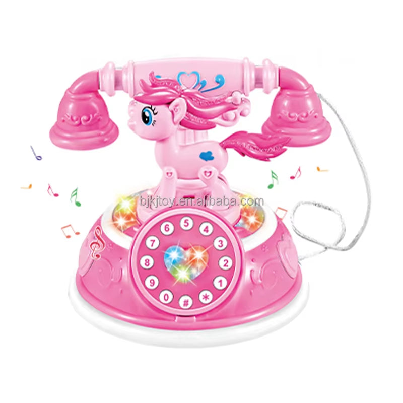 Child Simulation Telephone Toys Baby Musical Early Educational Toys Kids Cartoon Cellphone Learning Toy with Light Sound