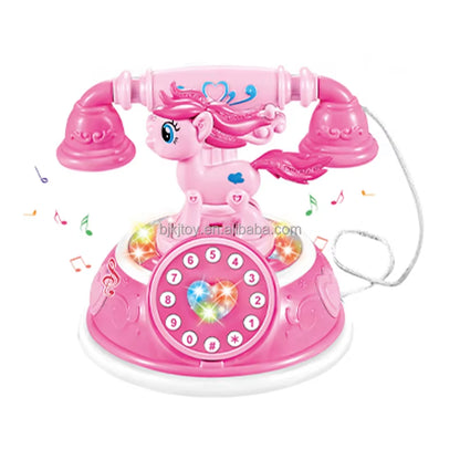 Child Simulation Telephone Toys Baby Musical Early Educational Toys Kids Cartoon Cellphone Learning Toy with Light Sound