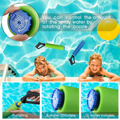 5-hole sponge pumping children's water gun - LJ Enterprise