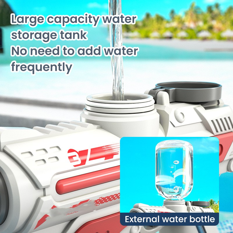 Summer Water Gun High-Tech Automatic Water Soaker Guns Large Capacity Kid Adult Summer Pool Beach Outdoor Toy - LJ Enterprise