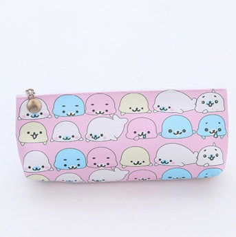 Creative Corner Cute PU Leather Triangle Stationery Bag