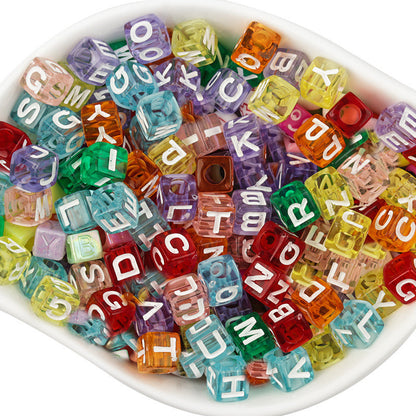 A Variety Of Acrylic Letter Beads Diy Bracelet Accessories Loose Beads - LJ Enterprise