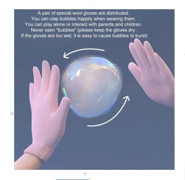 Elastic Smog Bubble Machine With Water Bubble Wand Girl Heart Toy Birthday Gift For Children For Party