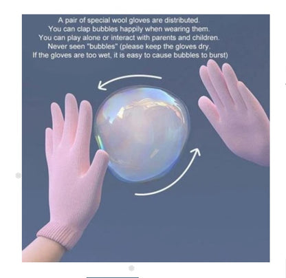 Elastic Smog Bubble Machine With Water Bubble Wand Girl Heart Toy Birthday Gift For Children For Party