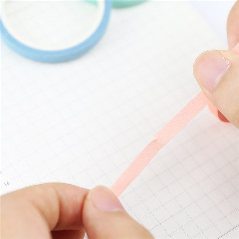 Hand account solid color paper tape
