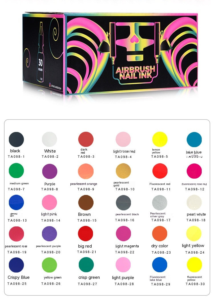 Spray Gun Nail Painting Model Coloring Acrylic Paint Spray Pen Water-based Paint Paint Accessories - LJ Enterprise