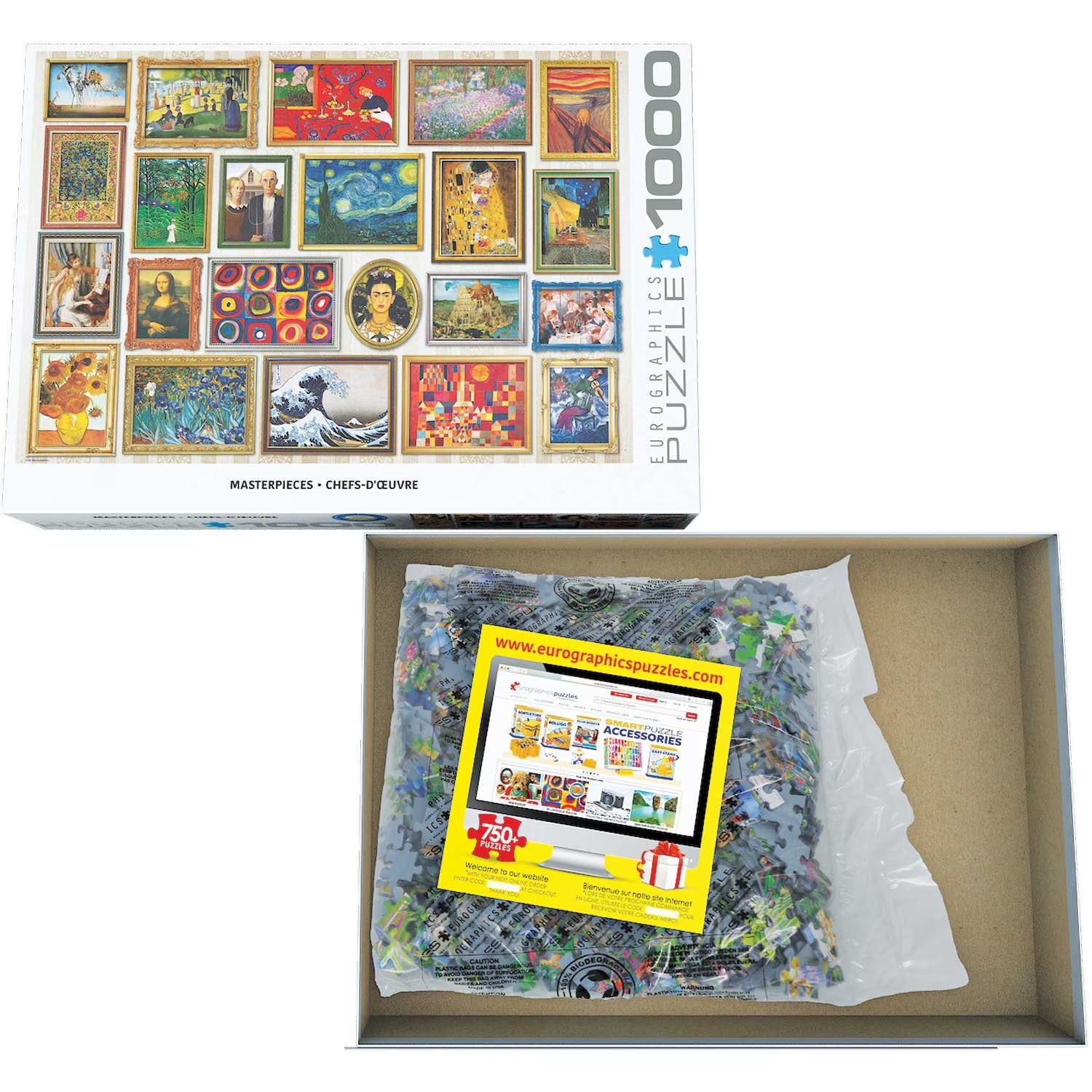 Fine Art Masterpieces Puzzle, 1000 Piece