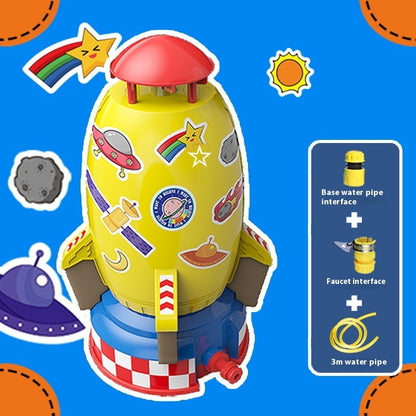 Children's Space Rocket Sprinkler Rotating Kweichow Moutai Water Toys