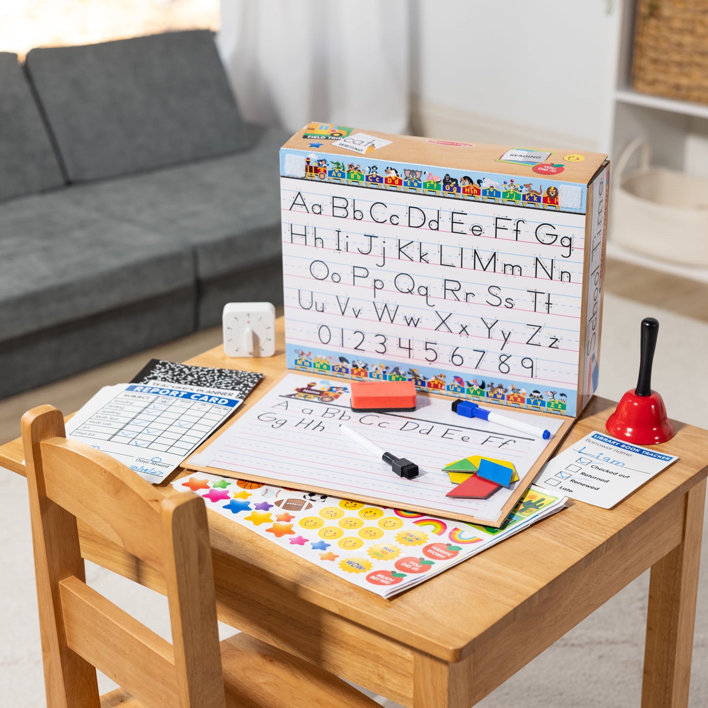 School Time! Classroom Play Set Game - Be Teacher or Student - FSC Certified