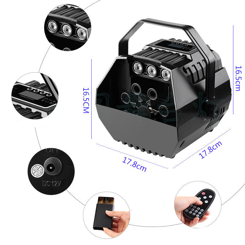 LED Mini Stage Effect Bubble Machine