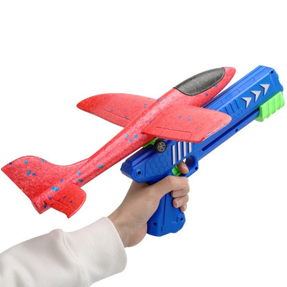 Children's Outdoor Catapult Bubble Plane Launch Gun Toy