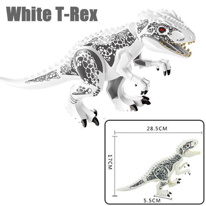 Jurassic Colorful Dinosaur Building Blocks Children's Puzzle Assembling And Inserting Boy Toys