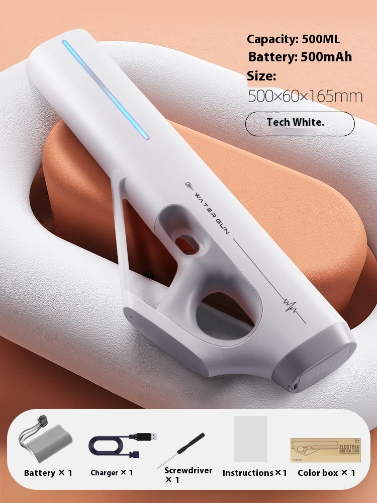 Pulse Electric Continuous Hair Water Gun Children's Toy Automatic Water Absorption Large Capacity - LJ Enterprise
