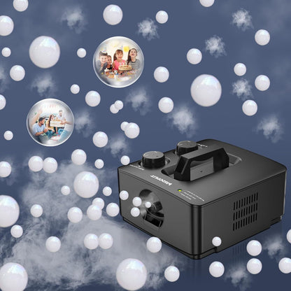 Smoke Bubble Machine New Remote Control Stage