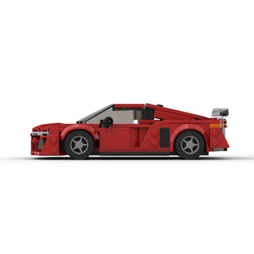Building Blocks Compatible With Assembling R8 Super Running GT3 Racing Model