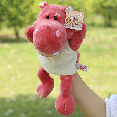 Baby Animal Hand Puppet Toy Storytelling Zebra Finger Puppet Plush