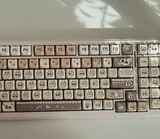 Cat Ear-shaped Keycaps With Five-sided Dye-sublimation Printing