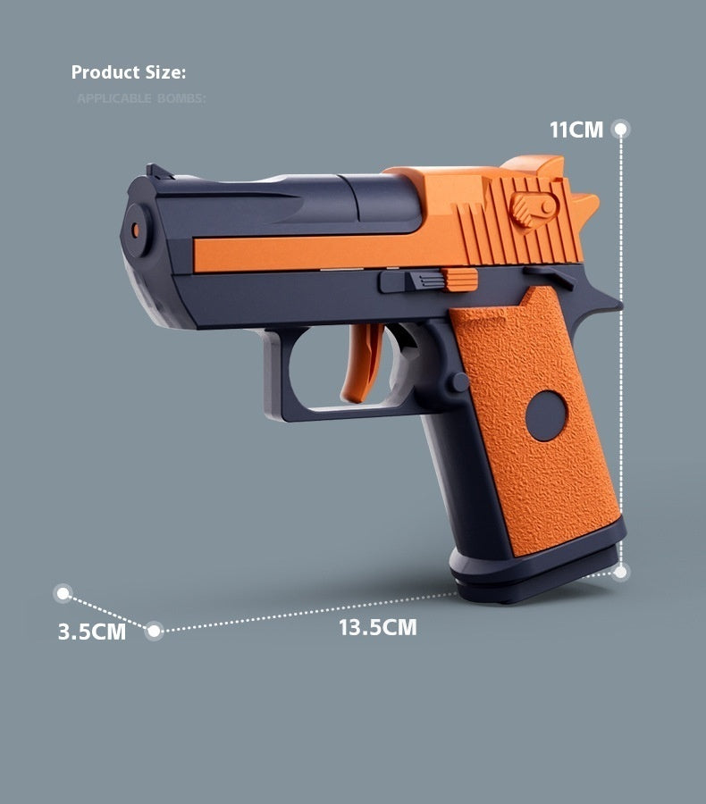 6-color Desert Eagle Water Gun Mechanical Linkage Pressing Rebore Children's Toy - LJ Enterprise