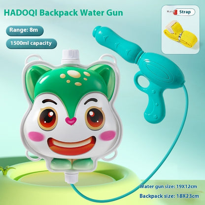 Children's Pull-out Backpack Water Gun Toy Water Playing Outdoor Water Fight Water - LJ Enterprise