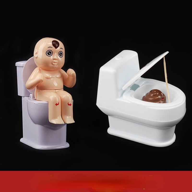Spoof Funny Objects Small Toy Squirt Toilet For Whole Person Prank Water Gun - LJ Enterprise