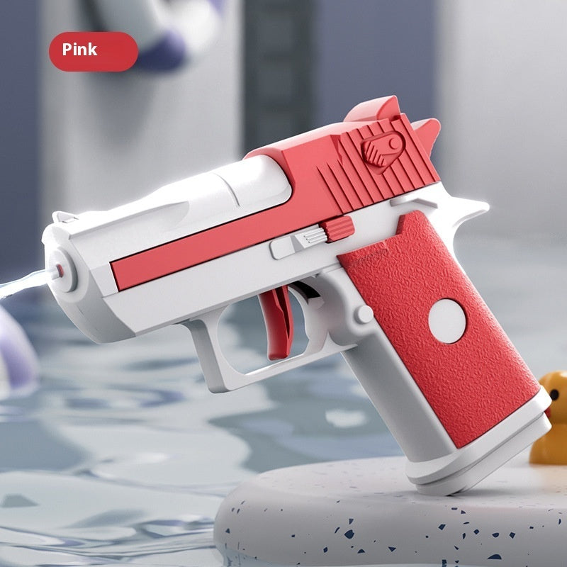 6-color Desert Eagle Water Gun Mechanical Linkage Pressing Rebore Children's Toy - LJ Enterprise