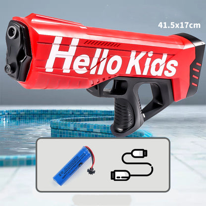 Children's Electric Continuous Hair Gun Toy One-click Water Absorption Can Be Launched - LJ Enterprise