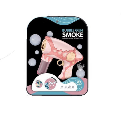 Hotselling Smoke Bubble Gun Summer Outdoor Toys with Light and Music