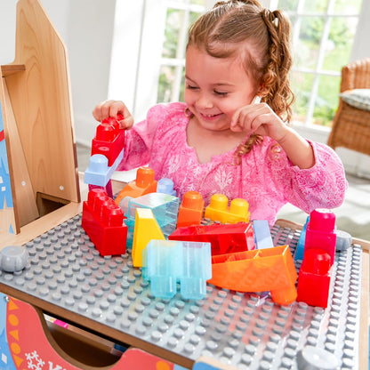 Llama Pinata Building Bricks Table with 50 Blocks
