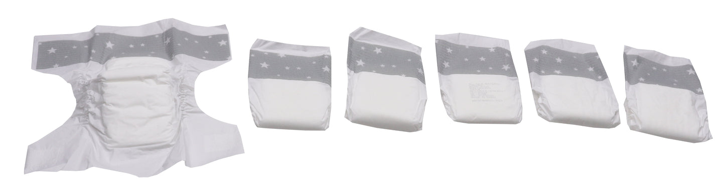 Baby Doll Diaper Set, 6 Pieces