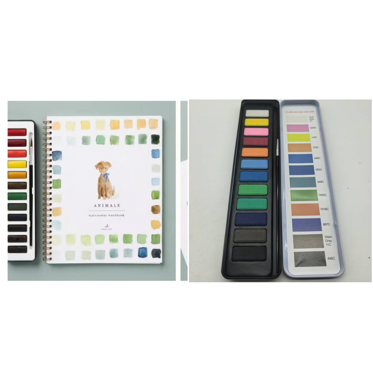 Portable Home Watercolor Exercise Book For Beginners