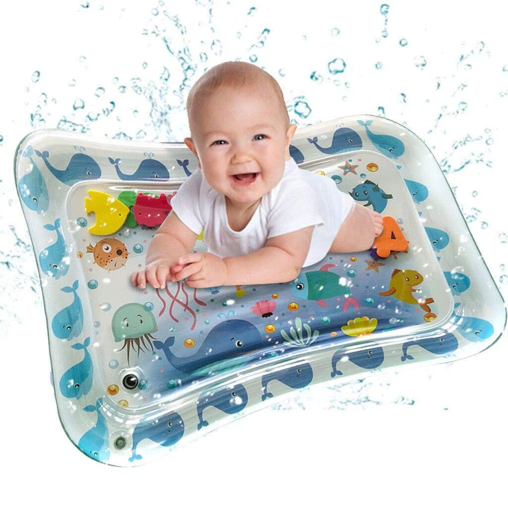 Inflatable Baby Tummy Time Water Play Mat for Children Baby Learning Mat for Funny