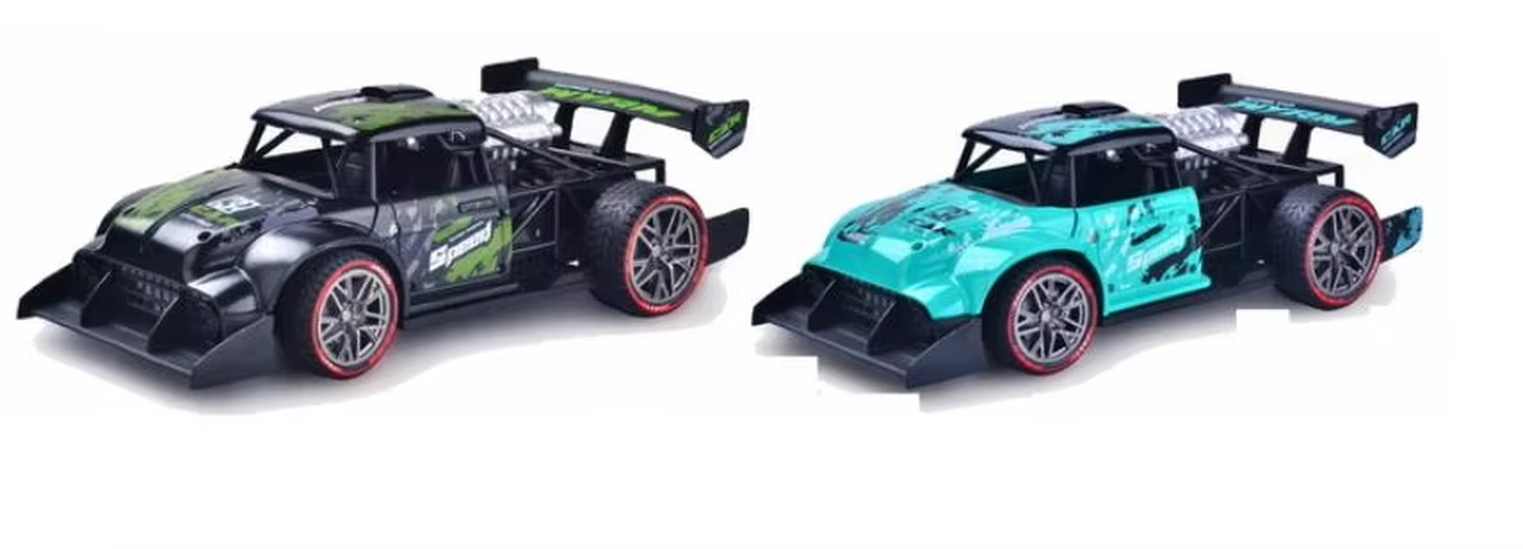 1:16 2.4G High Speed Alloy Remote Control Spray RC Car Toy with Light Wireless Control