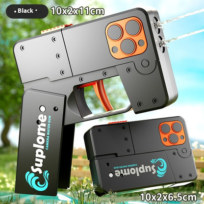 Folding Mobile Phone Water Gun Continuous Hair Double Head Jet - LJ Enterprise