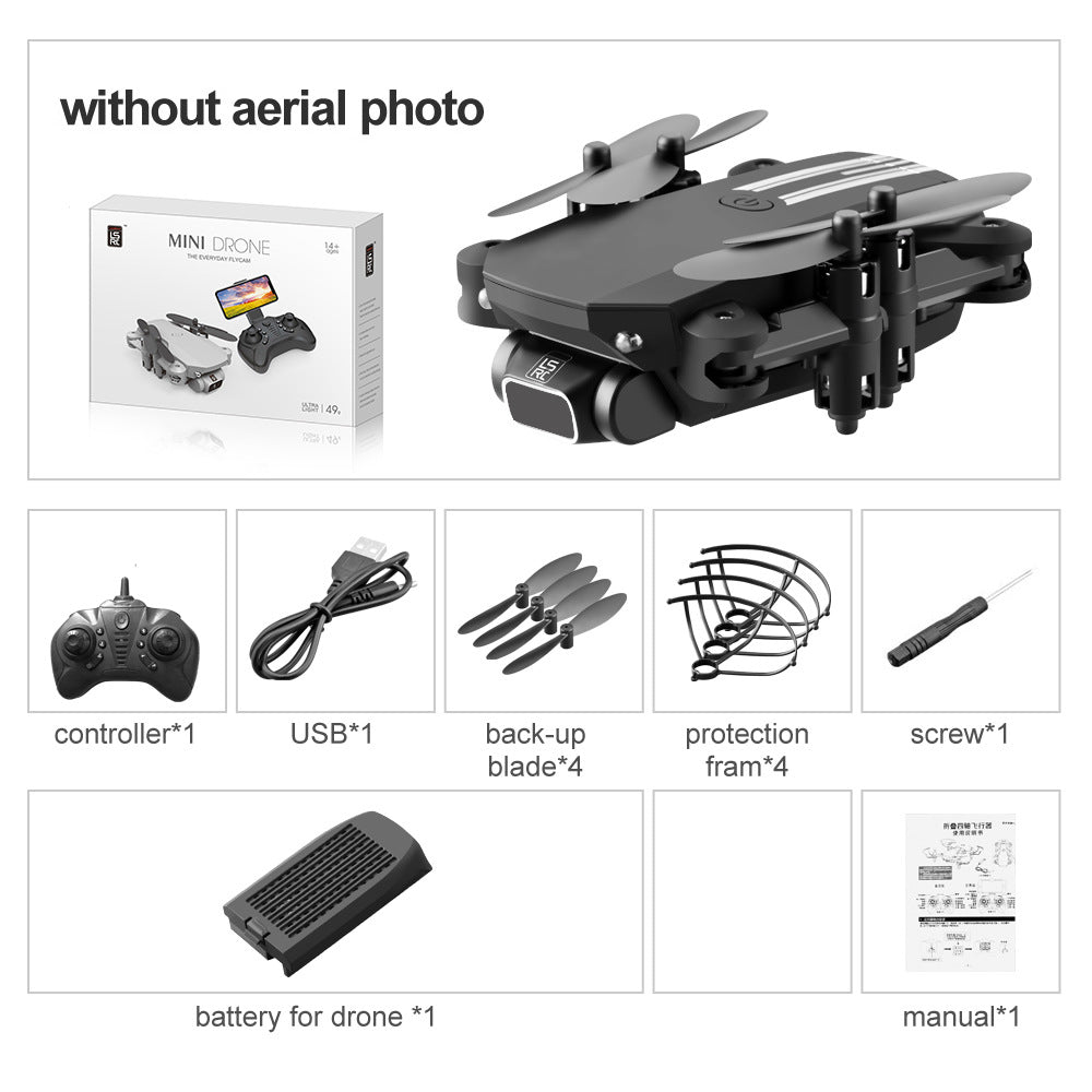 Folding fixed height toy remote control plane