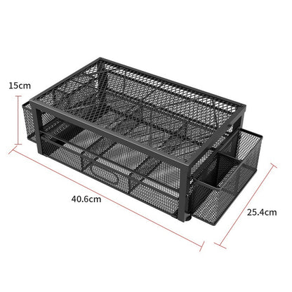 Two-tier Computer Monitor Riser With Storage