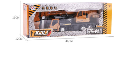 Wireless remote control truck crane toy Rechargeable remote control lift simulation crane child toy model
