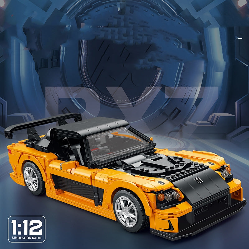Reobrix11029 Super Running RX7 Racing Building Blocks Model