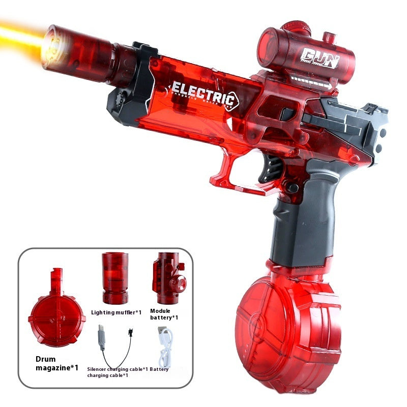 New Ice Mouse Ice Explosion Electric Water Gun Children's High-speed Continuous Hair Linkage Reloading Large Capacity Water Pistols Toy - LJ Enterprise