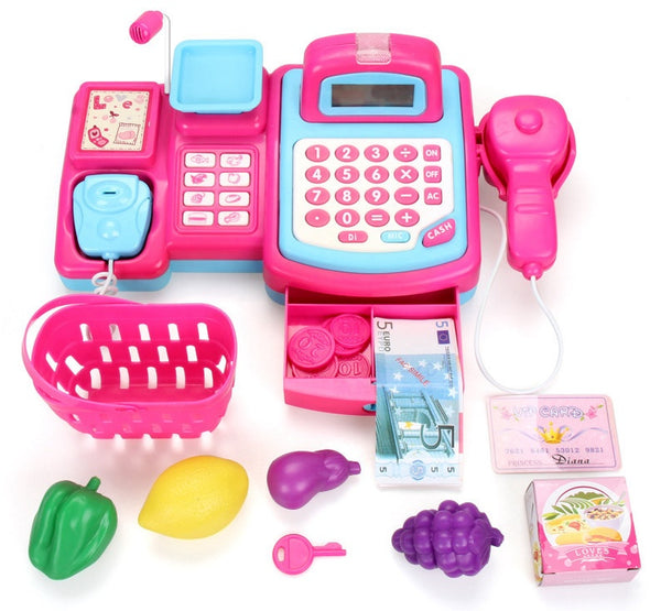 Cash register simulation toy