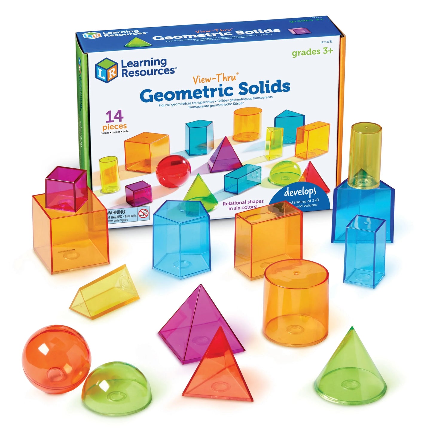 View-Thru Geometric Solids Classroom Must Haves, Ages 8+